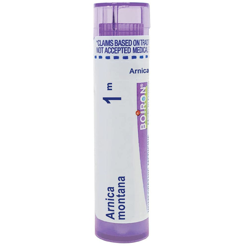 [Australia] - Boiron Arnica Montana 1M Md Pellets for Muscle Pain, Stiffness, Swelling from Injuries, Bruises, Purple, 80 Count 