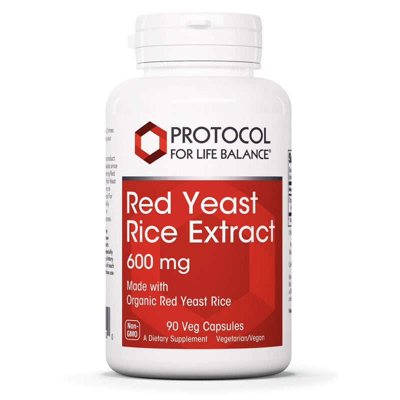 [Australia] - Protocol Red Yeast Rice Extract 600mg - Traditional Herbalism - 90 Veg Caps 