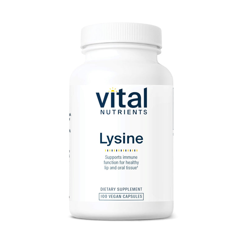 [Australia] - Vital Nutrients - Lysine - Supports Immune Function and Normal Arginine Levels - Supports Calcium Absorption - 100 Vegetarian Capsules per Bottle - 500 mg 