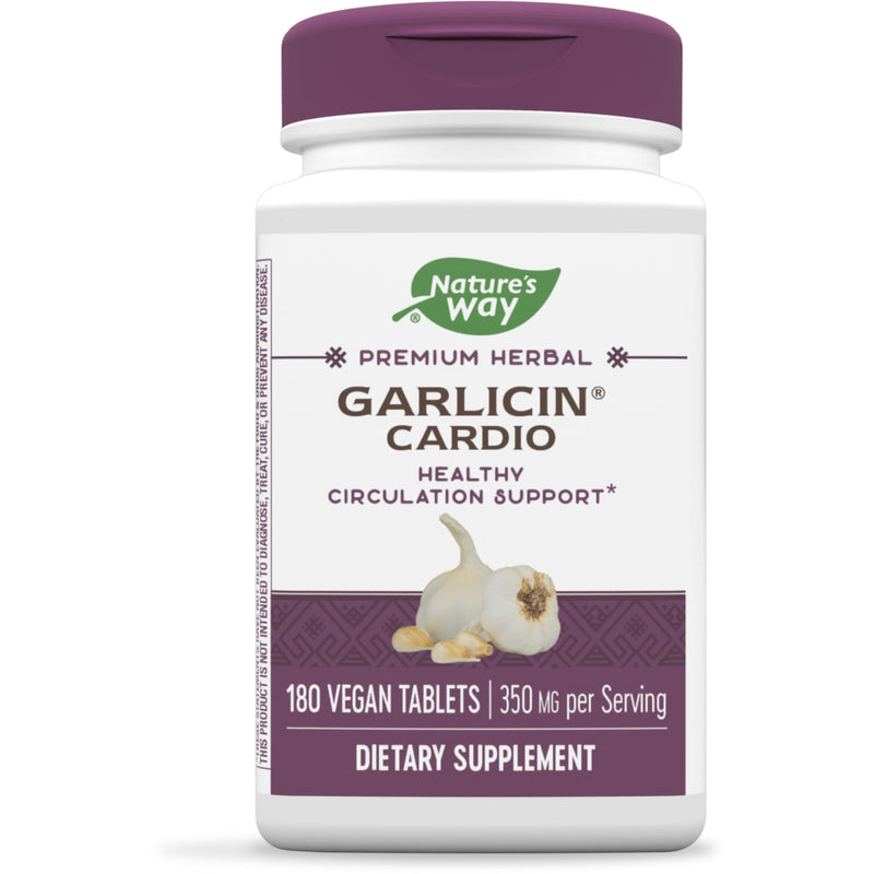 [Australia] - Nature's Way Premium Herbal Garlicin Cardio, 350 mg per serving, 180 Count 