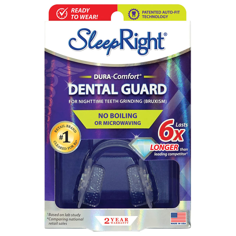 [Australia] - SleepRight Dura-Comfort Dental Guard – Mouth Guard To Prevent Teeth Grinding 1 Count (Pack of 1) 