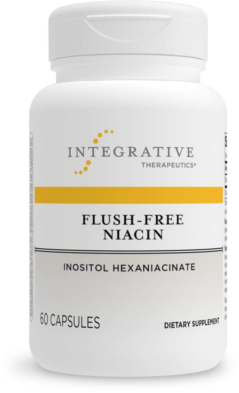 Integrative Therapeutics Flush-Free Niacin - Cellular Energy Support* - Helps Convert Food to Energy* - Vegan, Gluten & Dairy-Free - 60 Capsules (60 Servings) Standard Packaging