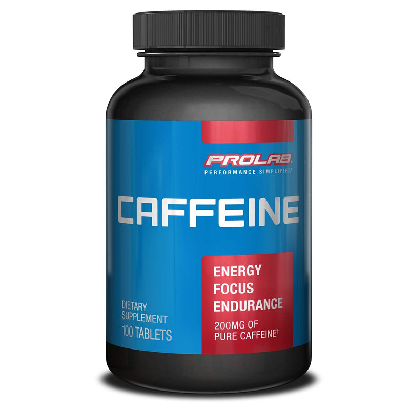 [Australia] - ProLab Caffeine Tablets 100 Count Unflavored 1 Count (Pack of 1) 