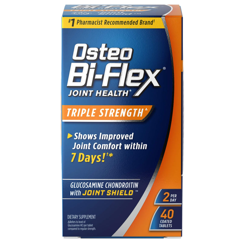 [Australia] - Osteo Bi-Flex Triple Strength(5), Glucosamine Chondroitin with Vitamin C Joint Health Supplement, Coated Tablets, 40 Count 