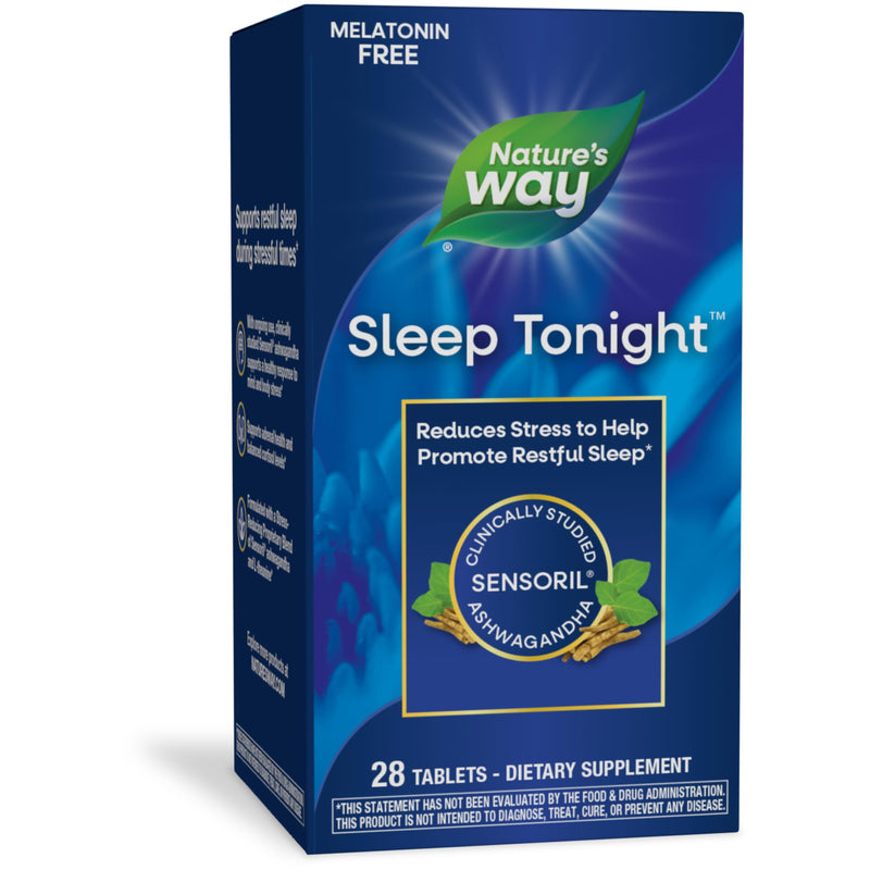 [Australia] - Nature's Way Sleep Tonight, Stress-Reducing Formula to Promote Restful Sleep*, With Ashwagandha and L-Theanine, Vegan, 28 Tablets (Packaging May Vary) 