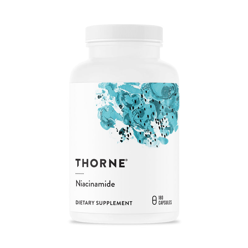 THORNE Niacinamide, 500 mg Non-Flushing Form of Vitamin B3, 180 Capsules