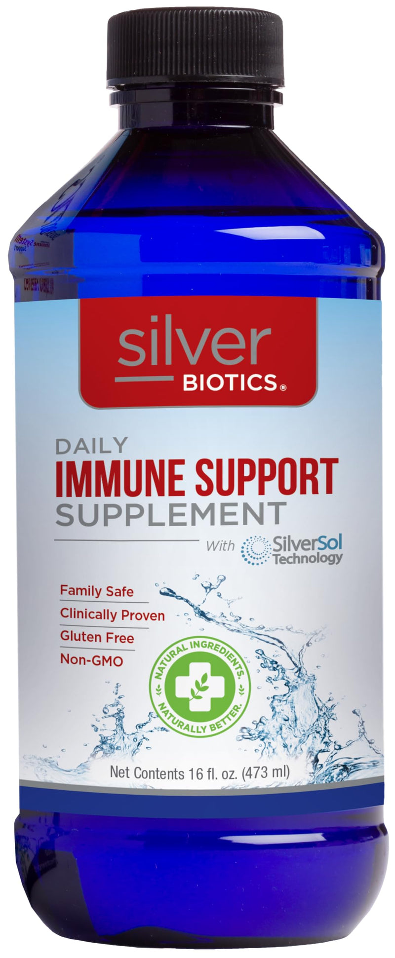 [Australia] - Silver Biotics Colloidal Nano SilverSol Ag₄O₄ 10 PPM Immune Support | Bio-Hacking Immune Building Natural Support | 16 Fl Oz 1 Pound (Pack of 1) 