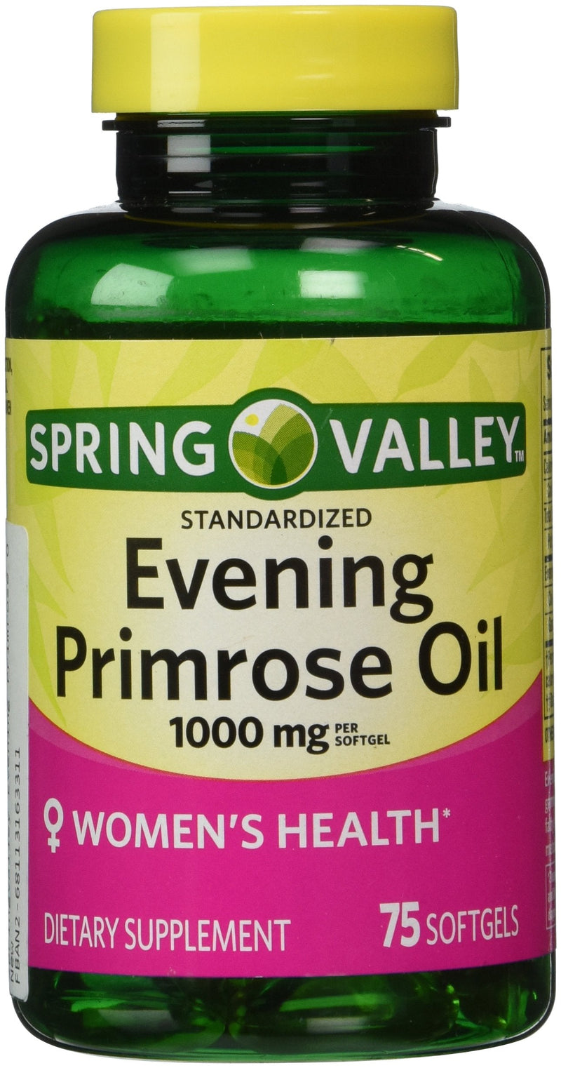 [Australia] - Spring Valley - Evening Primrose Oil 1000 mg, 75 Softgels 
