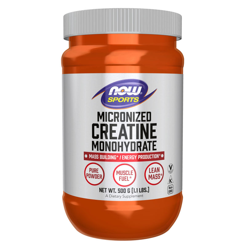 [Australia] - NOW Foods Sports Nutrition, Micronized Creatine Powder 500 g, Mass Building*/Energy Production*, 1.1-Pound 1.1 Pound (Pack of 1) 