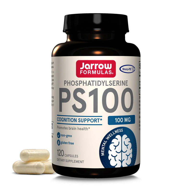 [Australia] - Jarrow Formulas PS100 Phosphatidylserine, 100 mg, Dietary Supplement for Brain Health and Cognition Support, 120 Capsules, Up To a 120 Day Supply 120 Count (Pack of 1) 