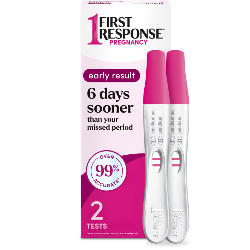 First Response Early Result Pregnancy Test, 2 Pack (Packaging & Test Design May Vary) 2 Count