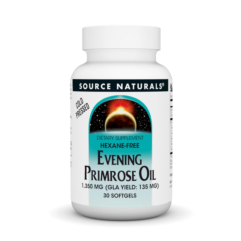 [Australia] - Source Naturals Evening Primrose Oil - Hexane-Free - 1350mg - GLA Yield: 135 mg - Cold-Pressed - 30 Softgels 