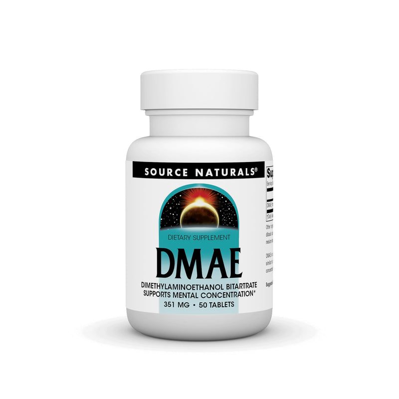 [Australia] - Source Naturals DMAE, Dimethylaminoethanol Bitartrate - Supports Mental Concentration - 50 Tablets 1 