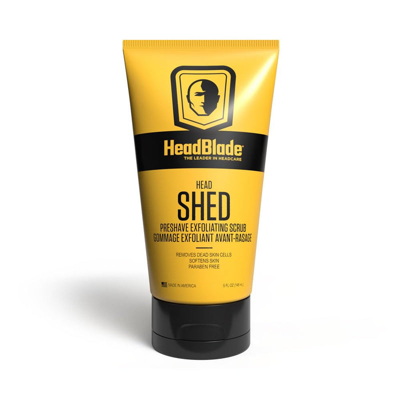[Australia] - HeadBlade HeadShed Men's Exfoliating Scrub - 5 oz - Face Wash & Cleanser - Removes Dead Skin and Preps for Great Shave 
