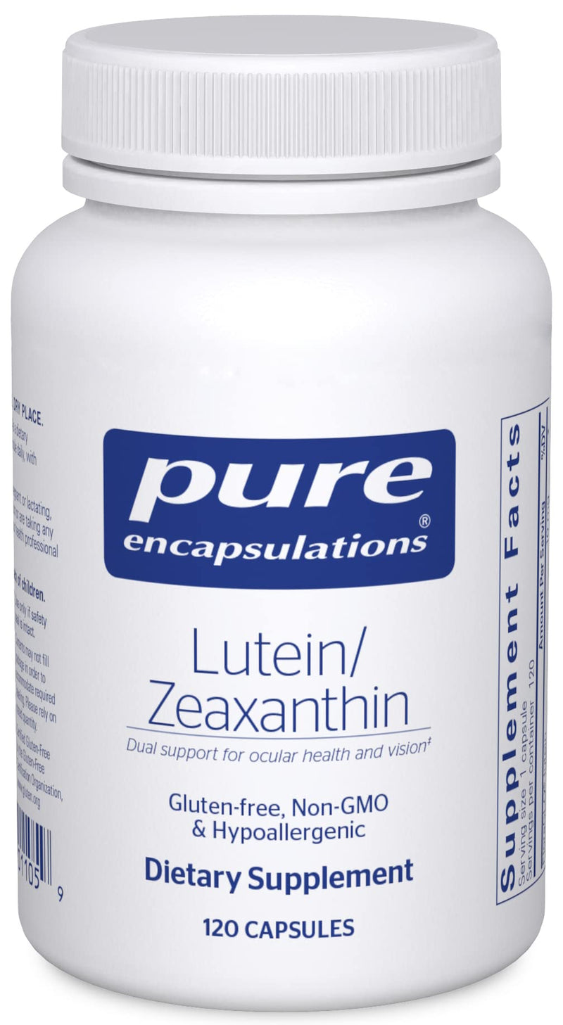 [Australia] - Pure Encapsulations Lutein & Zeaxanthin - Supports Overall Vision* - Maintains Macular Pigment & Eye Health* - Antioxidant Support* - Vegan-Friendly & Non-GMO - 120 Capsules 120 Count (Pack of 1) 