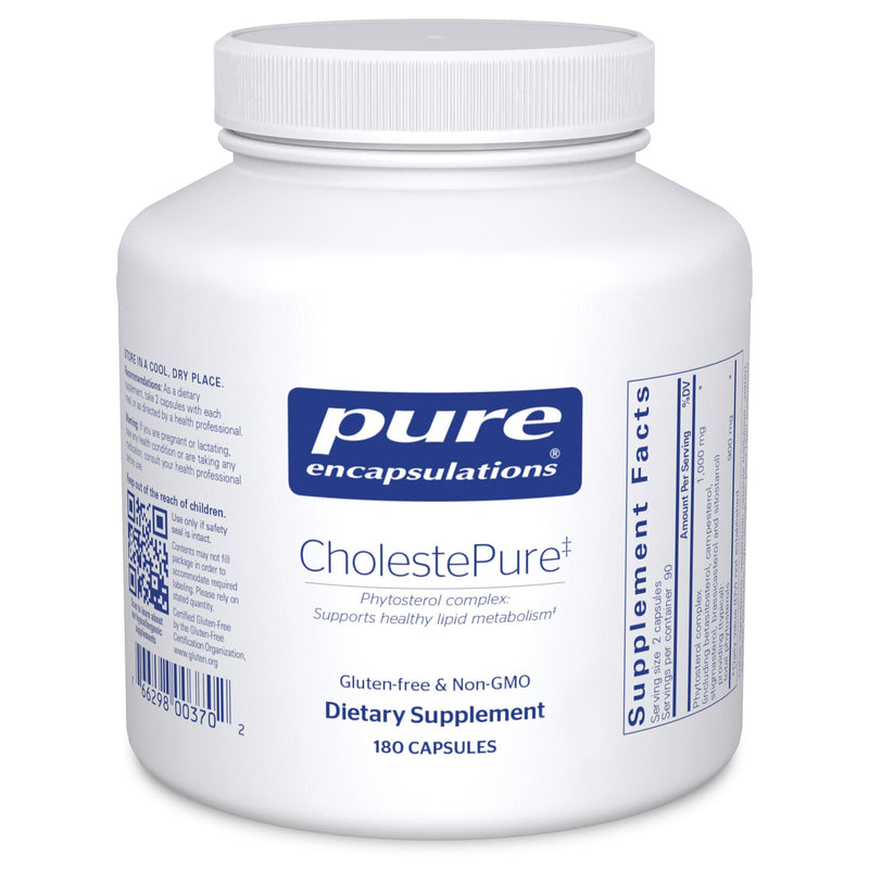[Australia] - Pure Encapsulations CholestePure | Supplement to Support Cardiovascular Health, Enzyme Function, and Lipid Metabolism* | 180 Capsules 180 Count (Pack of 1) 