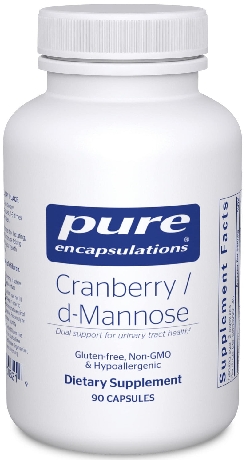 [Australia] - Pure Encapsulations Cranberry D-Mannose - Supports Urinary Tract Health* - with Cranberry Fruit Solids - Vegan & Non-GMO Dietary Supplement - 90 Capsules 90 Count (Pack of 1) 