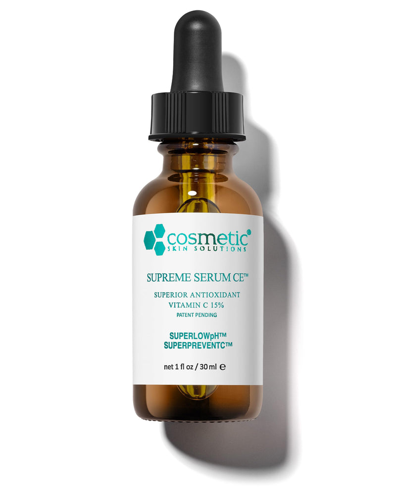 Supreme Serum CE – Vitamin C Face Serum with Vitamin E & Hyaluronic Acid – Antioxidant Rich Anti-Aging & Hydrating Formula – 1 fl oz 1 Fl Oz (Pack of 1)