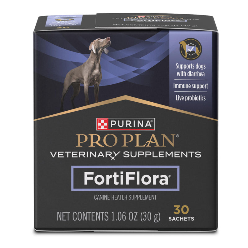 Purina Pro Plan Veterinary Supplements FortiFlora Probiotic Powder for Dogs, Daily Support for Digestive and Immune Health and Occasional Diarrhea 1.06 ounces (1 Box)
