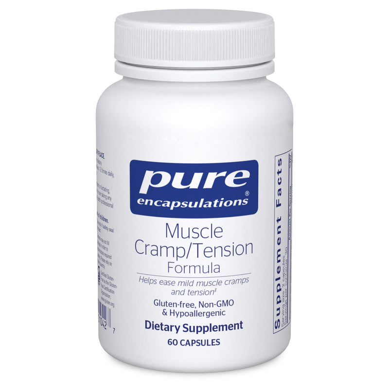 [Australia] - Pure Encapsulations Muscle Cramp/Tension Formula | Hypoallergenic Supplement to Reduce Occasional Muscle Cramps/Tension and Promote Relaxation | 60 Capsules 60 Count (Pack of 1) 
