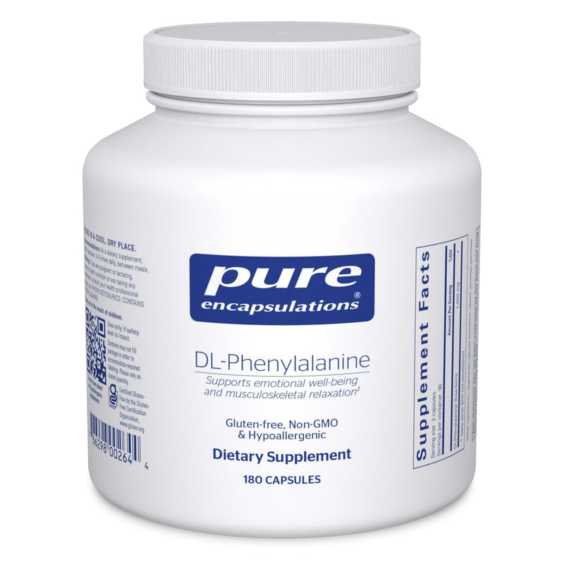 Pure Encapsulations DL-Phenylalanine, 180 Capsules | Amino Acid Supplement for Memory and Focus, Joints, Muscles, and Cognitive Support* 180 Count (Pack of 1)
