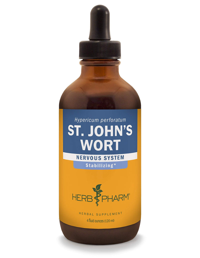 [Australia] - Herb Pharm St. John's Wort Liquid Extract for Positive Mood and Emotional Balance, Cane Alcohol, 4 Ounce 4 Fl Oz (Pack of 1) 