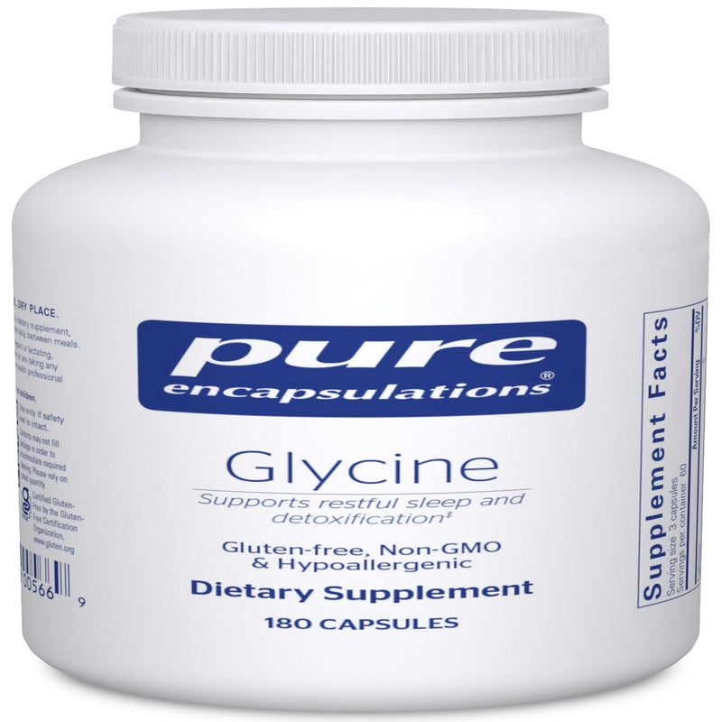 [Australia] - Pure Encapsulations Glycine - Supports Restful Sleep & Liver Detox* - Liver Supplement - Vegan & Gluten-Free - 180 Capsules Standard Packaging 