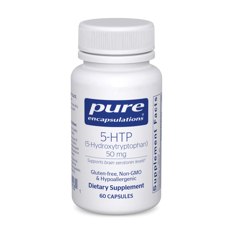 [Australia] - Pure Encapsulations 5-HTP 50 mg | 5-Hydroxytryptophan Supplement for Brain, Sleep, Eating Behavior, and Serotonin Support* | 60 Capsules 60 Count (Pack of 1) 