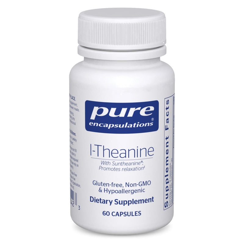 [Australia] - Pure Encapsulations L-Theanine - Amino Acid Supplement to Support Relaxation, Stress & Nervous System - 60 Capsules 60 Count (Pack of 1) 