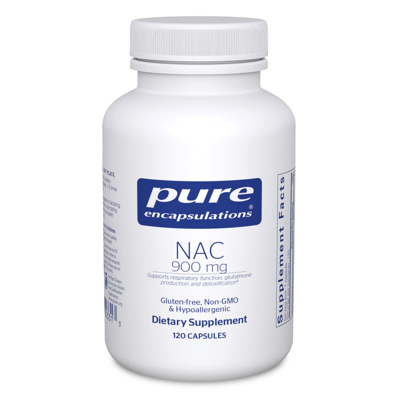 [Australia] - Pure Encapsulations NAC 900 mg - N-Acetyl Cysteine Amino Acid Supplement for Lung & Immune Support, Liver & Antioxidants* - 120 Capsules 120 Count (Pack of 1) 