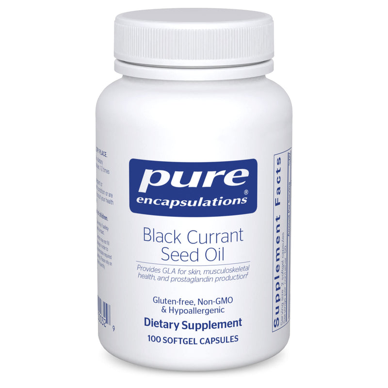 [Australia] - Pure Encapsulations Black Currant Seed Oil | Hypoallergenic Dietary Supplement | 100 Softgel Capsules 100 Count (Pack of 1) 