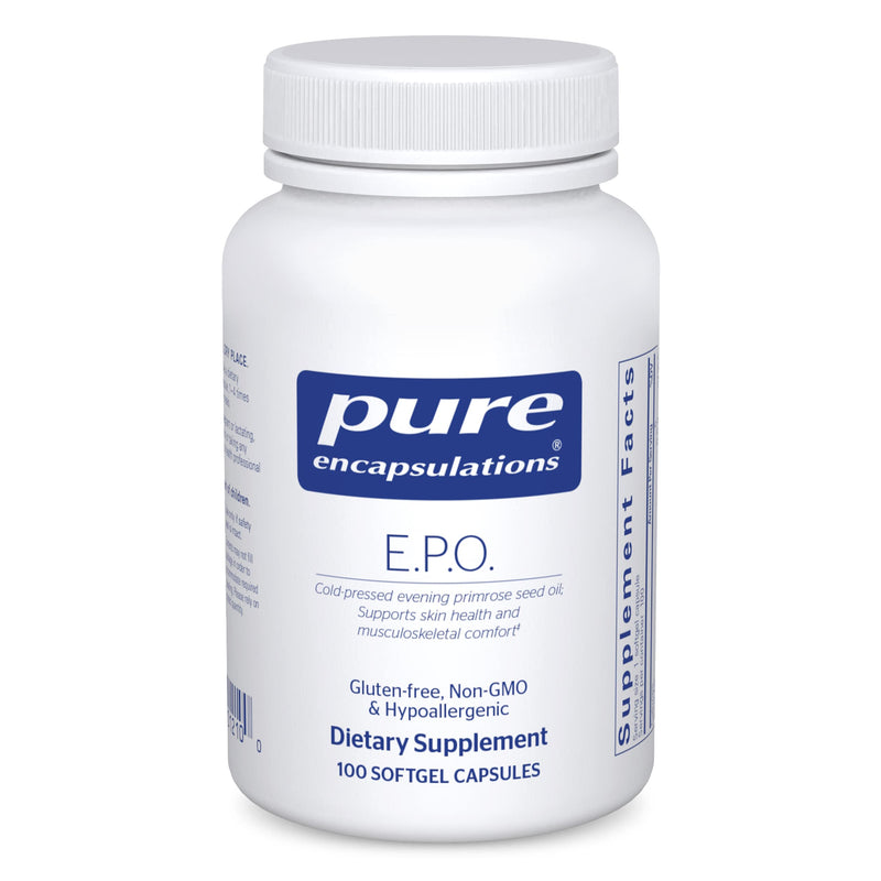 [Australia] - Pure Encapsulations E.P.O. (Evening Primrose Oil) | Hypoallergenic Dietary Supplement Containing 9% GLA | 100 Softgel Capsules 100 Count (Pack of 1) 