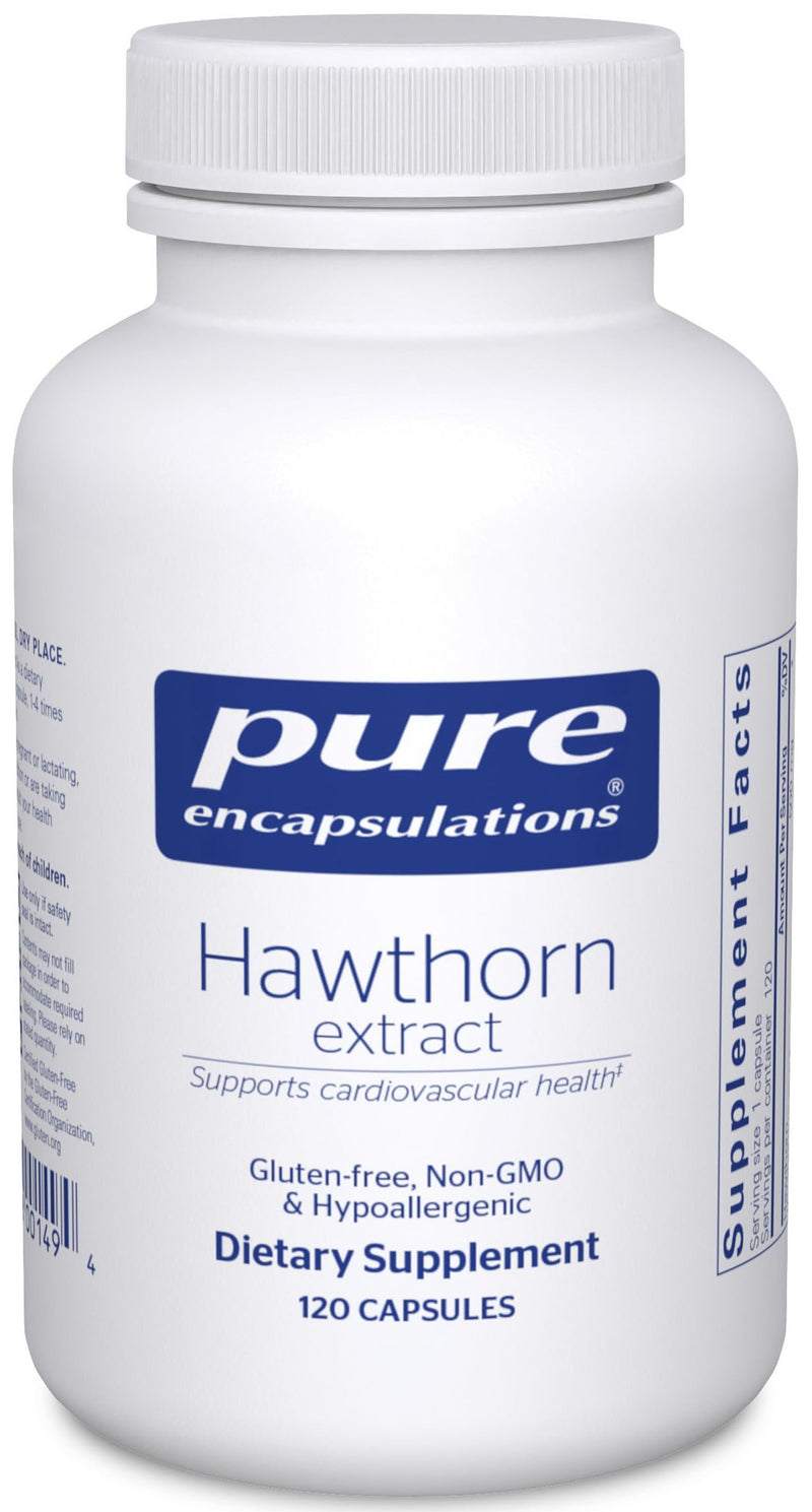 [Australia] - Pure Encapsulations Hawthorn Extract | Crataegus Oxyacantha Hypoallergenic Supplement for Cardiovascular System Support | 120 Capsules 120 Count (Pack of 1) 