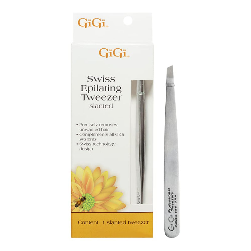 [Australia] - GiGi Slanted Tweezer for Ingrown Hair and Stubble Removal 