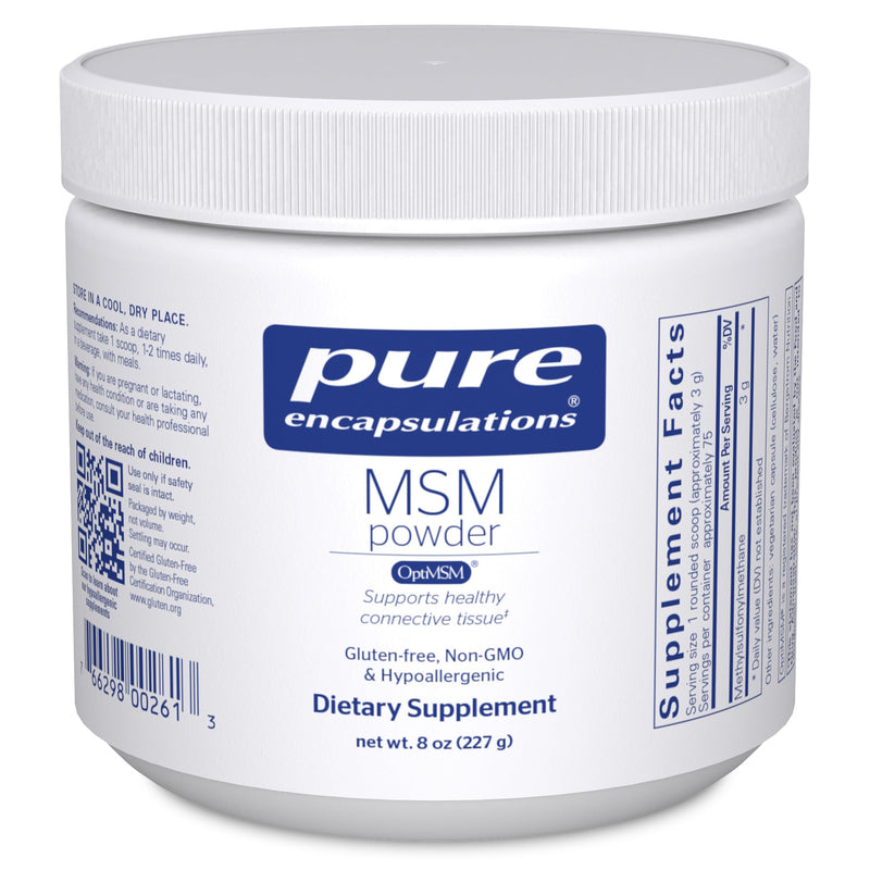 [Australia] - Pure Encapsulations MSM Powder | Hypoallergenic Supplement Supports Joint, Immune, and Respiratory Health | 8 Ounces 