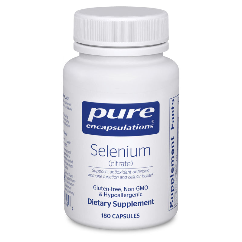 [Australia] - Pure Encapsulations Selenium (Citrate) - for Immune System Support & Cellular Health - Antioxidant Supplement - Supports Blood Flow* - Gluten Free & Vegan - 180 Capsules 180 Count (Pack of 1) 