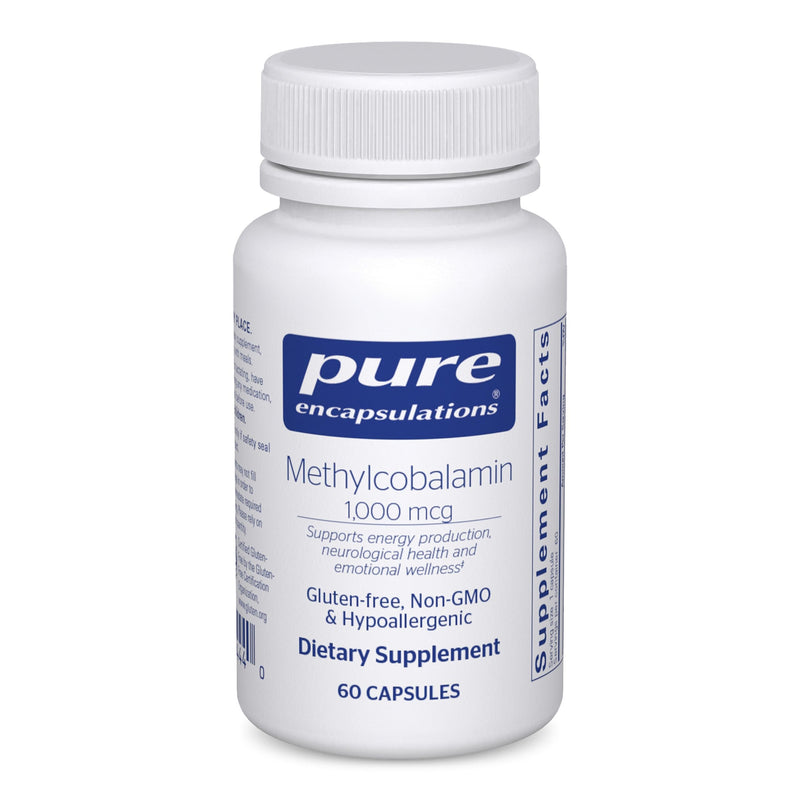 Pure Encapsulations Methylcobalamin 1,000 mcg - Vitamin B12 Supplement to Support Memory & Nerve Health* - Premium Vitamin B12 Capsules - 60 Capsules Unflavored 60 Count (Pack of 1)