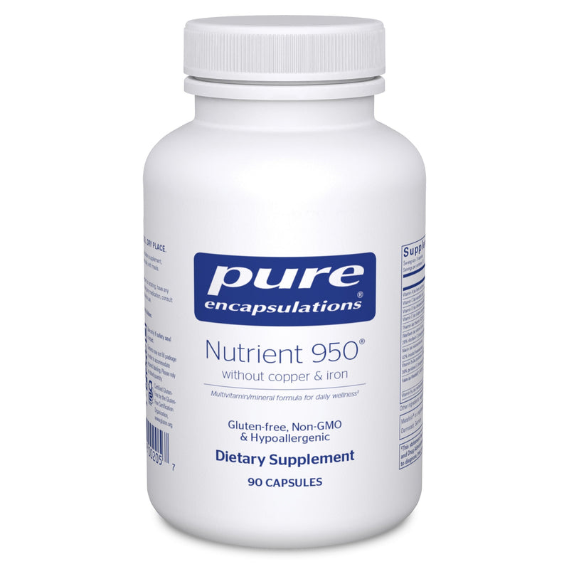 Pure Encapsulations Nutrient 950 Without Copper & Iron, 90 Capsules | Multivitamin Supplement, Copper-Free and Iron-Free Formula, Hypoallergenic, Gluten-Free, Dairy-Free 90 Count (Pack of 1)