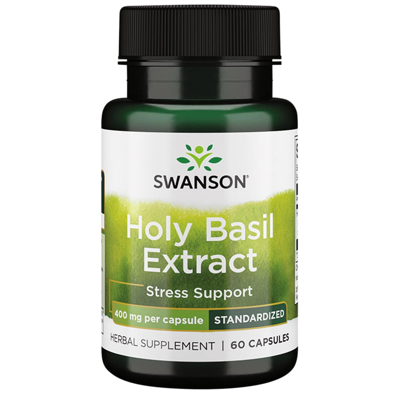 [Australia] - Swanson Holy Basil Extract (Tulsi) 400 Milligrams 60 Capsules 
