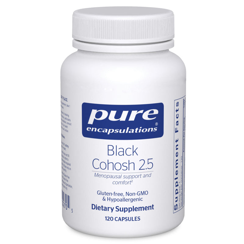 [Australia] - Pure Encapsulations Black Cohosh 2.5 | Hypoallergenic Supplement to Offer Support During Menopause* | 120 Capsules 120 Count (Pack of 1) 