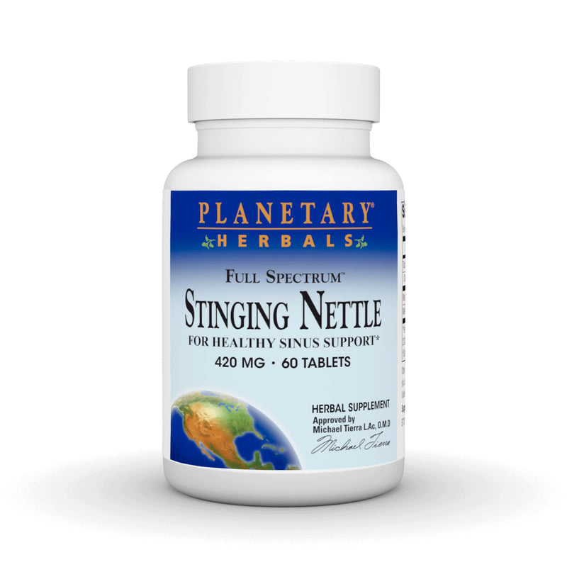 [Australia] - Planetary Herbals Full Spectrum Stinging Nettles, for Healthy Sinus Support* 420mg - 60 Tablets 