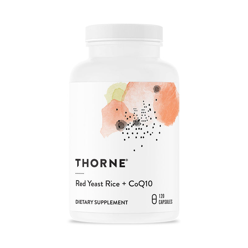 THORNE - Red Yeast Rice + CoQ10 - Supports Healthy Cholesterol Levels Already in a Normal Range & Heart Health - Added Antioxidant Support* - Third-Party Certified - Gluten-Free - 120 Capsules