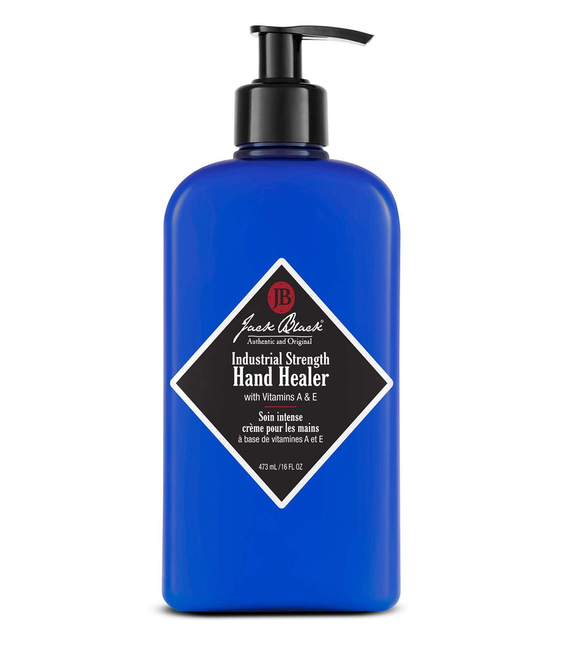 [Australia] - Jack Black Industrial Strength Hand Healer for Men & Women – Hand Cream for Dry Hands, Vitamins A & E, Lightweight Moisturizer 16 Fl Oz (Pack of 1) 