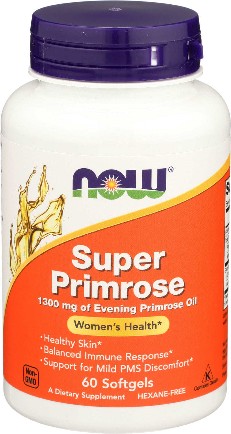 [Australia] - Now Foods Super Primrose 1300mg, 60 Gels 
