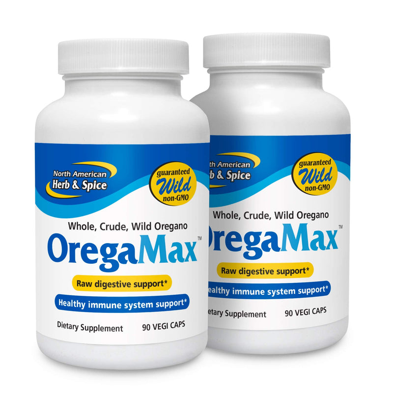 [Australia] - NORTH AMERICAN HERB & SPICE OregaMax - 90 Capsules - Wild Oregano Supplement - Digestive & Immune Support - Oregano Oil, Garlic, Onion - Non-GMO - 90 Total Servings 1 