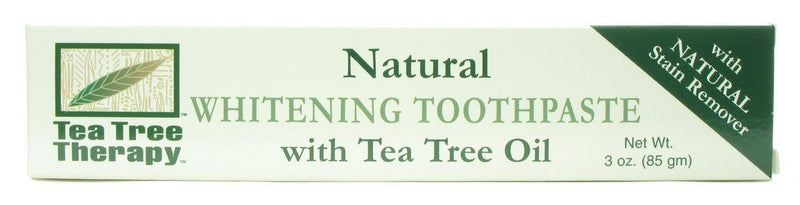 Tea Tree Therapy Natural Whitening Toothpaste 3 OZ, 3 Pack