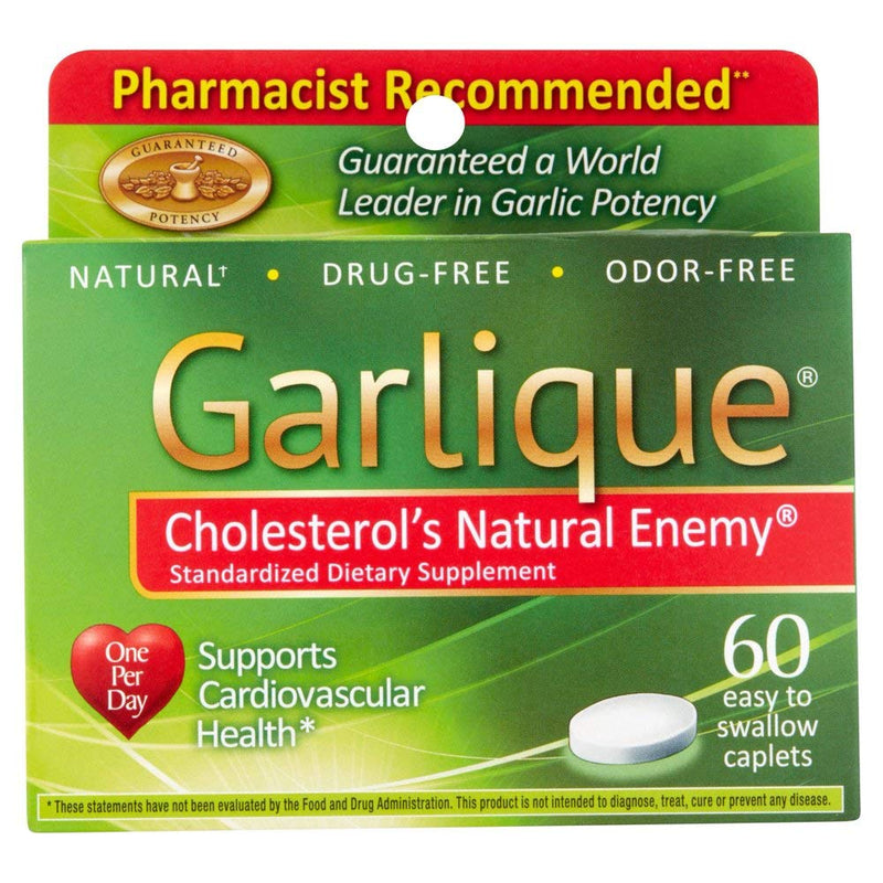 [Australia] - Garlique Healthy Cholesterol Formula with 5000 mcg of Allicin, 60 Enteric Coated Caplets (Pack of 3) 