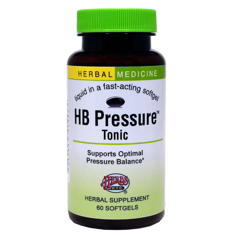 [Australia] - Herbs Etc. HB Pressure Tonic - Healthy Blood Circulation Support Supplement - Aid Cardiovascular Health - Herbal Supplement for Natural Energy Support - Gluten-Free - 60 Softgels (60 Servings) 