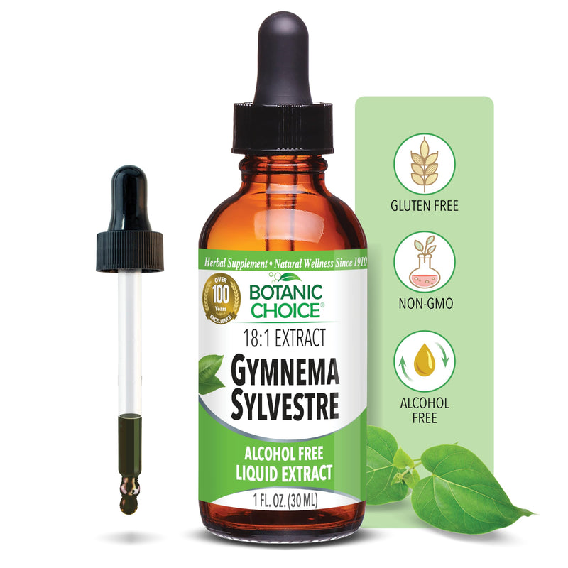 [Australia] - Gymnema Sylvestre-Liquid Extract, Alcohol Free, Gluten Free, Non-GMO, Dropper, Bottle- 1 oz 