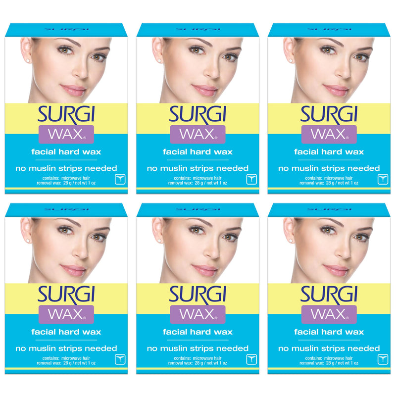 [Australia] - Surgi-wax Hair Remover For Face, 1-Ounce Boxes (Pack of 6) 1 Ounce (Pack of 6) 
